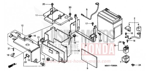 BATTERIE VT750C21 de 2001